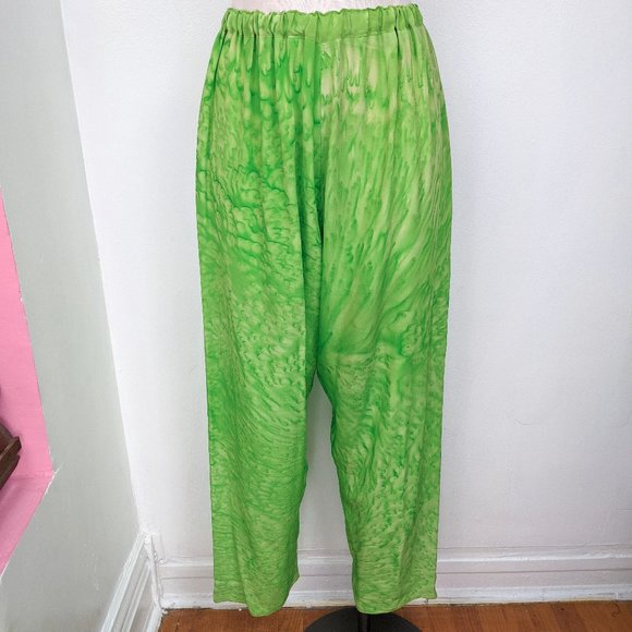 Paul Sisto Bold Colorful Green / Yellow / Red Three Piece Blouse & Pant Set - Picture 5 of 15